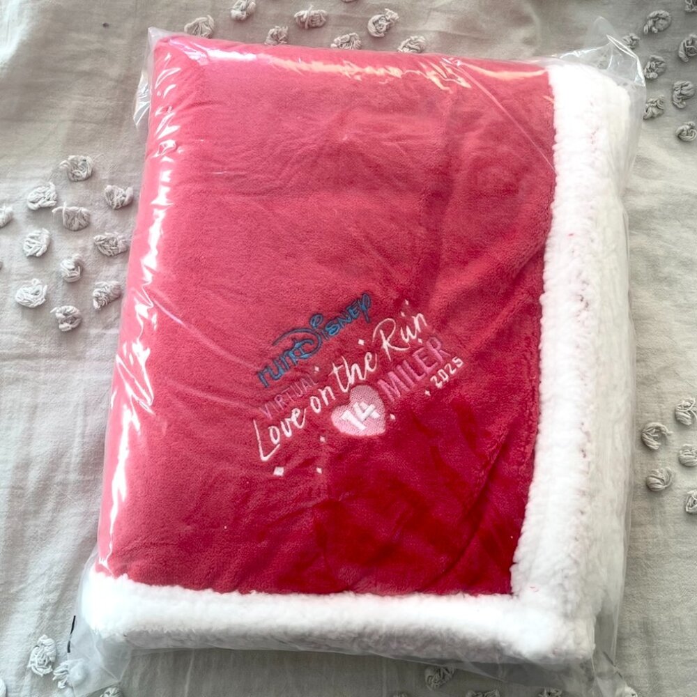 Disney Sherpa Fleece Blankets "Love On the Run 2025" - Brand New - Unopened